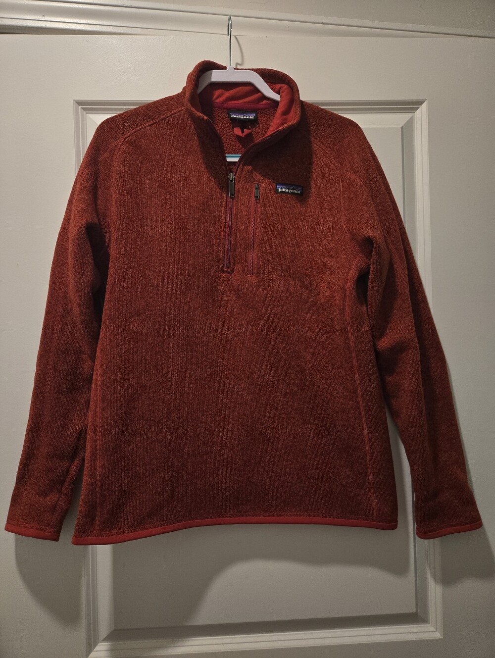 Patagonia Better Sweater 1/4 Zip Red Fleece Pullover Jacket - Size M